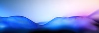 Abstract digital wave pattern in blue and pink gradient background with flowing lines creating dynamic motion and futuristic technology visualization.