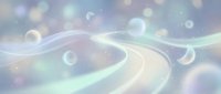 Abstract flowing waves with soft pastel colors and bokeh lights creating dreamy ethereal background for modern design projects and digital art.