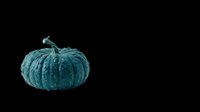 Teal textured pumpkin isolated on transparent background, ready for t-shirt designs, clipart, stickers, print-on-demand products, and sublimation projects.