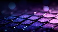 Shimmering snake or dragon scale pattern in vibrant purple and blue hues with glitter effect and bokeh lights creating magical fantasy background.