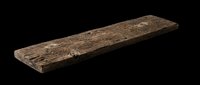 Rustic weathered wooden plank isolated on transparent background, ready for T-shirt design, stickers, clipart, print on demand, and sublimation projects.
