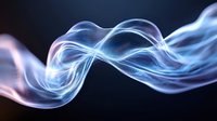 Abstract flowing light waves with blue and pink neon glow creating dynamic energy streams on dark background for modern digital design projects.