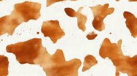 Abstract watercolor stains in warm orange and brown tones on white background. Organic fluid shapes for artistic projects and creative designs.