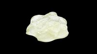 Translucent pale green mineral or crystal cluster isolated on transparent background, ready for design use on t-shirts, stickers, clipart, sublimation and print-on-demand products.
