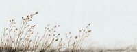 Delicate dried wildflowers silhouetted against soft neutral background, creating minimalist natural composition for interior design and wall art.