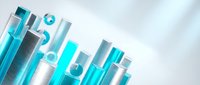 Laboratory test tubes with blue chemical solutions for scientific research and medical analysis in modern lab setting.