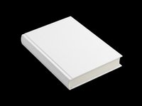 Closed white hardcover book with blank pages isolated on transparent background, ready for design use on t-shirts, clipart, stickers, and print-on-demand products.