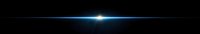 Bright glowing light streak effect on black background with lens flare and luminous beam, horizontal line with intense center burst for space designs.
