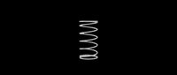 Metal coil spring isolated on transparent background, ready for t-shirt design, stickers, clipart, print on demand, and sublimation projects.