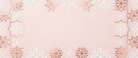 Elegant pink background with decorative floral border featuring delicate line art flowers and leaves for feminine design projects and greeting cards.