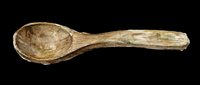 Wooden spoon with natural grain texture, isolated on transparent background, ready for kitchen design, t-shirt graphics, clipart, print-on-demand products, stickers, and sublimation projects.