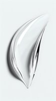 Abstract white curved shape with smooth flowing lines and subtle shadows on light background. Isolated design element for modern minimalist projects.