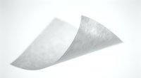 Translucent curved sheets with textured surface creating abstract geometric forms against neutral background for design and creative projects.