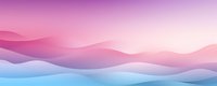 Smooth flowing waves in gradient colors from pink to purple and blue create serene abstract landscape background, suitable for modern minimalist design projects.
