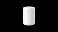 Compact white portable humidifier isolated on transparent background, ready for product design, e-commerce, clipart, print on demand, stickers, and T-shirt use.