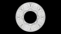 Ornamental circular frame with intricate leaf and vine patterns, isolated on transparent background. Ready for design use on t-shirts, clipart, stickers, print-on-demand products, and sublimation projects.