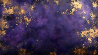 Luxurious deep purple and gold abstract background with rich texture and metallic accents, featuring dramatic contrasts and ethereal cosmic effects.
