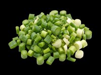 Chopped green onions and white onion pieces isolated on transparent background, ready for culinary design, recipe graphics, food packaging, cooking blogs, restaurant menus, and print-on-demand kitchen products.