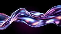 Flowing abstract waves in purple and blue colors with glowing light effects on dark background create dynamic motion and energy for modern designs.