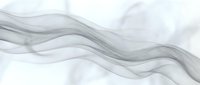 Abstract flowing gray smoke waves on white background creating elegant curved lines and soft gradients for modern design projects.