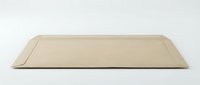 Brown kraft paper envelope isolated on white background for mailing documents and correspondence in office or business communications.