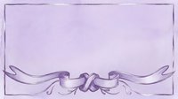 Lavender ribbon banner with flowing curves and decorative swirls on isolated background, ready for design projects, invitations, and branding applications.