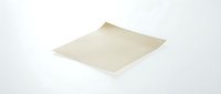 Blank cream colored fabric swatch isolated on white background, ready for design mockups, textile presentations, and product display applications.