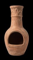 Rustic terracotta chiminea isolated on transparent background, ready for stickers, print on demand, T-shirt design, clipart, and sublimation projects.