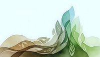 Abstract organic flowing leaves in earth tones and green hues creating natural wave pattern for eco-friendly design projects and botanical branding.