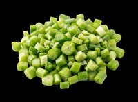 Chopped fresh green onions pile isolated on transparent background, ready for food design, stickers, print on demand, T-shirts, and culinary clipart use.