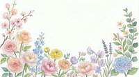 Watercolor floral frame with roses, eucalyptus and spring flowers on white background for wedding invitations, greeting cards and romantic designs.