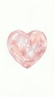 Watercolor heart shape in soft pink tones with organic brushstrokes, isolated on white background. Suitable for love, romance, and Valentine's Day designs.