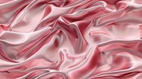 Luxurious pink silk fabric with soft waves and folds creating elegant drapery texture. Smooth satin material with gentle highlights and shadows for fashion backgrounds.
