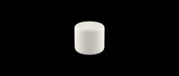 White cylindrical container with rounded top, isolated on transparent background. Ready for product mockups, packaging design, cosmetics, pharmaceuticals, clipart, and print-on-demand applications.