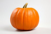 Fresh orange pumpkin with green stem isolated on white background. Natural autumn gourd for seasonal decoration, cooking, and holiday celebrations.