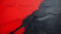 Abstract red and black textured background with dynamic brushstroke effect creates dramatic contrast and movement. Artistic paint strokes form bold diagonal division.