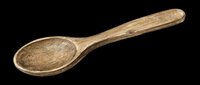 Wooden spoon isolated on transparent background, ready for kitchen design, t-shirt graphics, clipart, print-on-demand products, stickers, and sublimation projects.