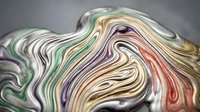 Abstract fluid marble texture with swirling multicolored layers creating organic flowing patterns for modern design backgrounds and artistic projects.