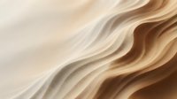 Smooth flowing waves in warm beige and brown tones create an abstract, layered texture. Ideal for backgrounds, wallpapers, and design projects.