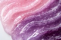 Abstract fluid art background with flowing pink and purple paint swirls creating ethereal marble effect, cosmic space atmosphere for luxury design projects.
