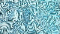 Wavy turquoise lines creating organic flowing pattern on white background. Abstract seamless design with curved parallel stripes forms continuous repeating surface pattern.