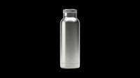 Stainless steel insulated water bottle isolated on transparent background, ready for T-shirt design, stickers, clipart, print on demand, and sublimation projects.