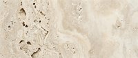 Beige limestone texture with natural pores and fossil impressions, suitable for backgrounds, architectural visualization, and interior design projects.