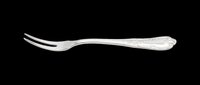 Elegant silver serving fork isolated on transparent background, ready for culinary design, restaurant menus, kitchenware graphics, print-on-demand products, and digital dining assets.