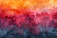 Abstract watercolor gradient background with vibrant sunset colors transitioning from orange through pink to deep blue, perfect for modern design projects and creative layouts.