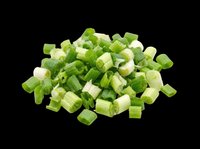Chopped green onions and scallions isolated on transparent background, ready for culinary design, recipe graphics, cooking blogs, food packaging, restaurant menus, and print-on-demand kitchen products.