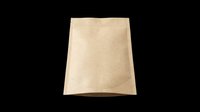 Kraft paper bag isolated on transparent background, ready for T-shirt, sticker, clipart, print on demand, and sublimation design use.