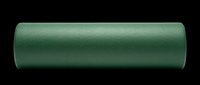 Green cylindrical foam roller isolated on transparent background, ready for fitness, yoga, and wellness designs. Great for stickers, t-shirt design, and print on demand.