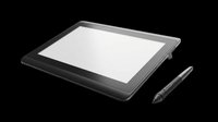 Graphic tablet with stylus pen isolated on transparent background, ready for design use in digital art, web graphics, print-on-demand products, and creative projects.