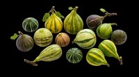 Assorted gooseberries and ground cherries with stems isolated on transparent background, ready for clipart, print-on-demand, t-shirt design, sublimation, and sticker applications.